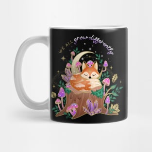 We All Grow Differently Fox Mug